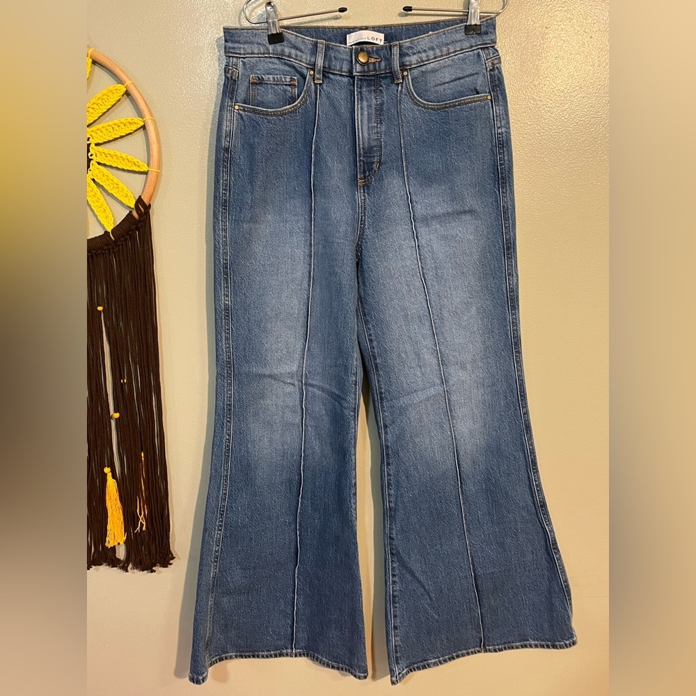 Loft The Super Flare  Blue Women's Jeans Size 29/8